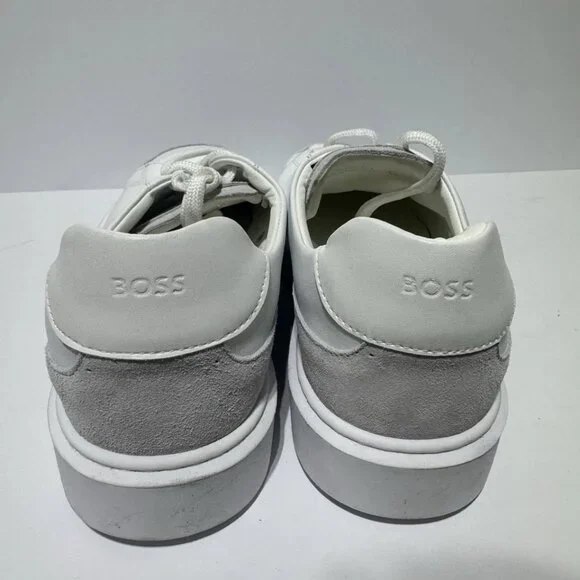 BOSS Men's Colyn Derby Sneakers White Size EU45 M US12